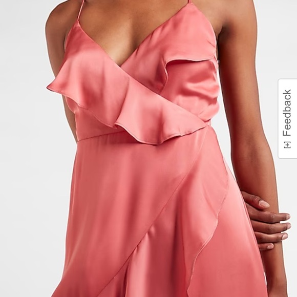 Satin Ruffle Dress - Picture 3 of 4